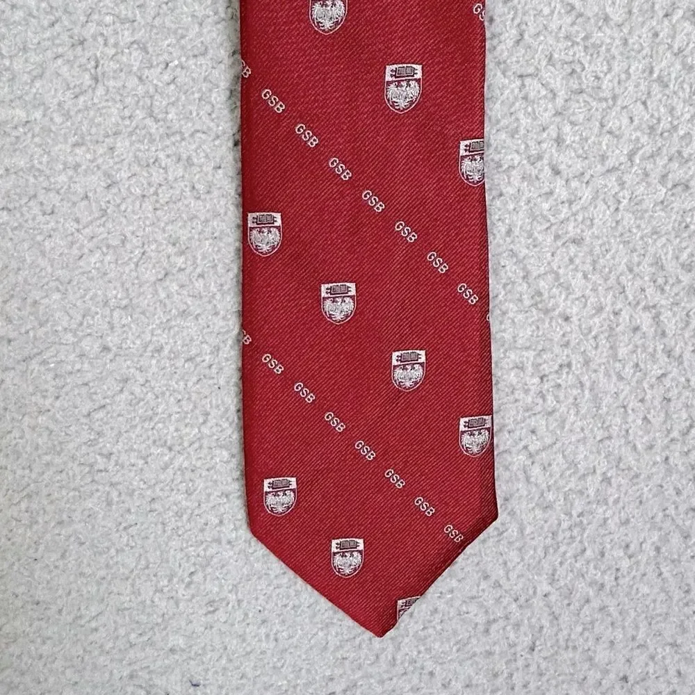 Givenchy Red and White mens Patterned Tie silk